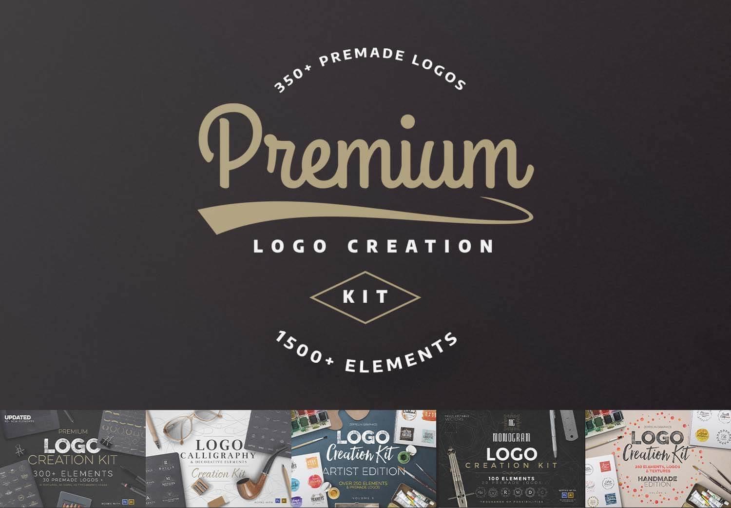 Premium Logo Creation Kit: 1,500+ Elements